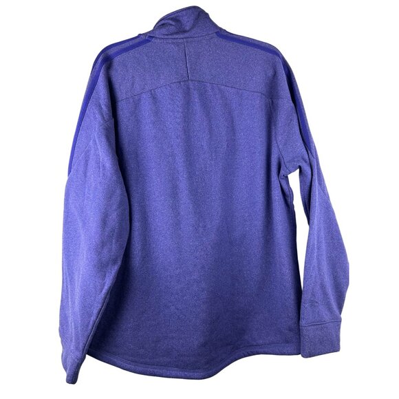 NWT Adidas Purple ClimaWarm 1/4 Zip Pullover Sweatshirt Large Mens Activewear - Picture 5 of 13